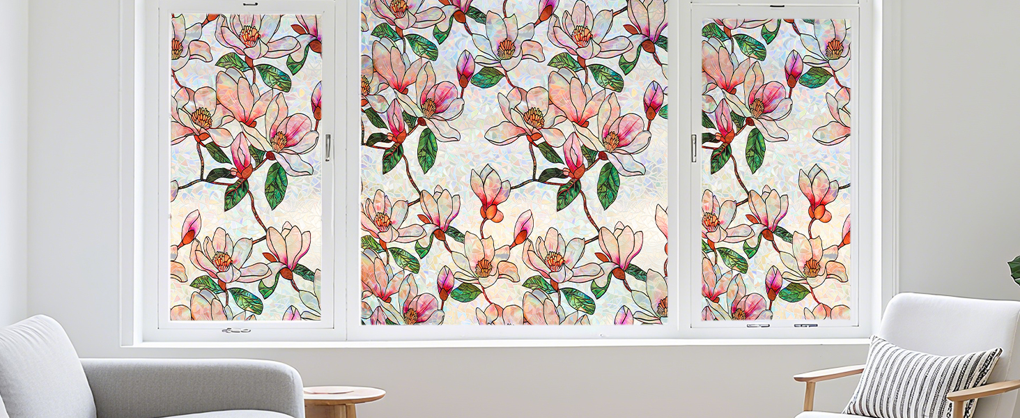 stained glass window clings