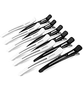 AIMIKE Hair Styling and Sectioning Accessories - 12 Pack Non-Slip Silicone Hair Clips for Thick a...