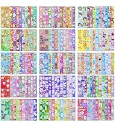 RYKOMO 150 Sheets Kpop Photocard Korean Stickers, Colorful Kpop Stickers for Photocards Ribbon Sw...