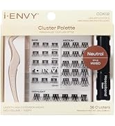 i-ENVY Cluster Palette Kit, DIY Lash Makeup, Customizable Under Lash Extension Layering All in On...