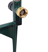 Impact Sprinkler Head on Metal Step Spike