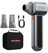 WOLFBOX MF400 Leaf Blower Cordless - Lightweight Handheld Jet Blower, High-Velocity Brushless Mot...