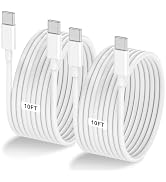 2-Pack 10FT 60W USB C to USB C Cable, Type C to Type C Cable,Fast Charging Cable for iPhone Air 1...