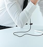 DUNGZDUZ Single-Side USB Earbud with Boom Mic, USB-A Headphone for PC, Mac, Laptop, Desktop, PS4,...