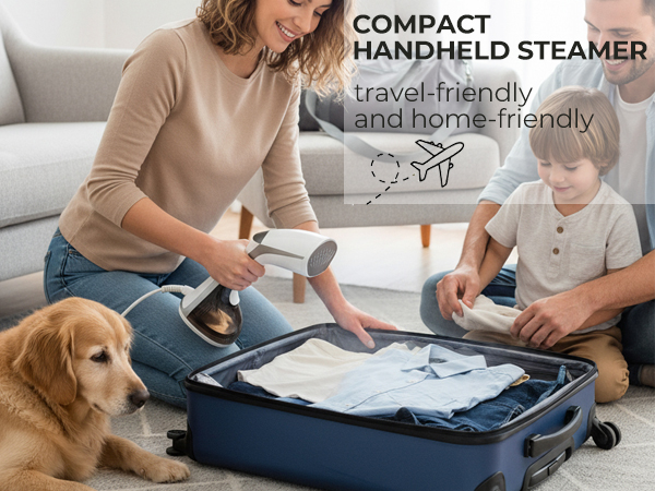 travel friendly clothes steamer