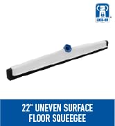 Unger - 961350 Professional AquaFlex Uneven Surface Floor Squeegee with Splash Guard, 22