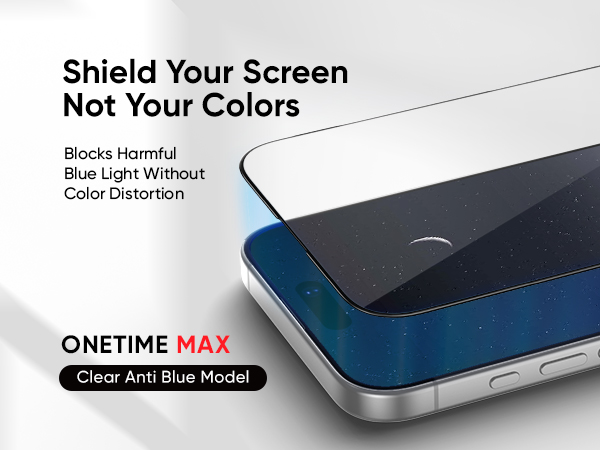 FLOLAB NanoArmour ONETIME MAX for iPhone 17 Clear Anti Blue