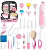 28 in 1 Baby Healthcare and Grooming Kit, Infant Baby Nursery Kit Electric Nail Trimmer Set with ...