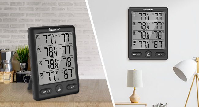 Geevon digital indoor outdoor thermometer wireless