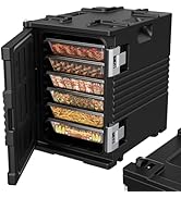 95Qt Food Warmer with Wheels, 304 Stainless Steel Latch and Door Shaft, Catering Food Warmers for...