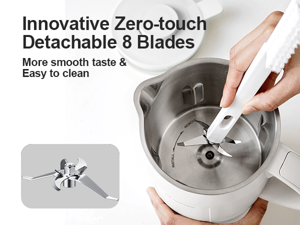 MOIKKOM Nut Milk Maker, Automatic Almond Milk Machine for Homemade Plant-Based Milk