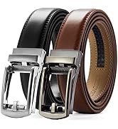 CHAOREN Click Belt for Men 2 Pack - Mens Dress Belt 1 1/4" in Packing Box - Design Belt Meet Almo...