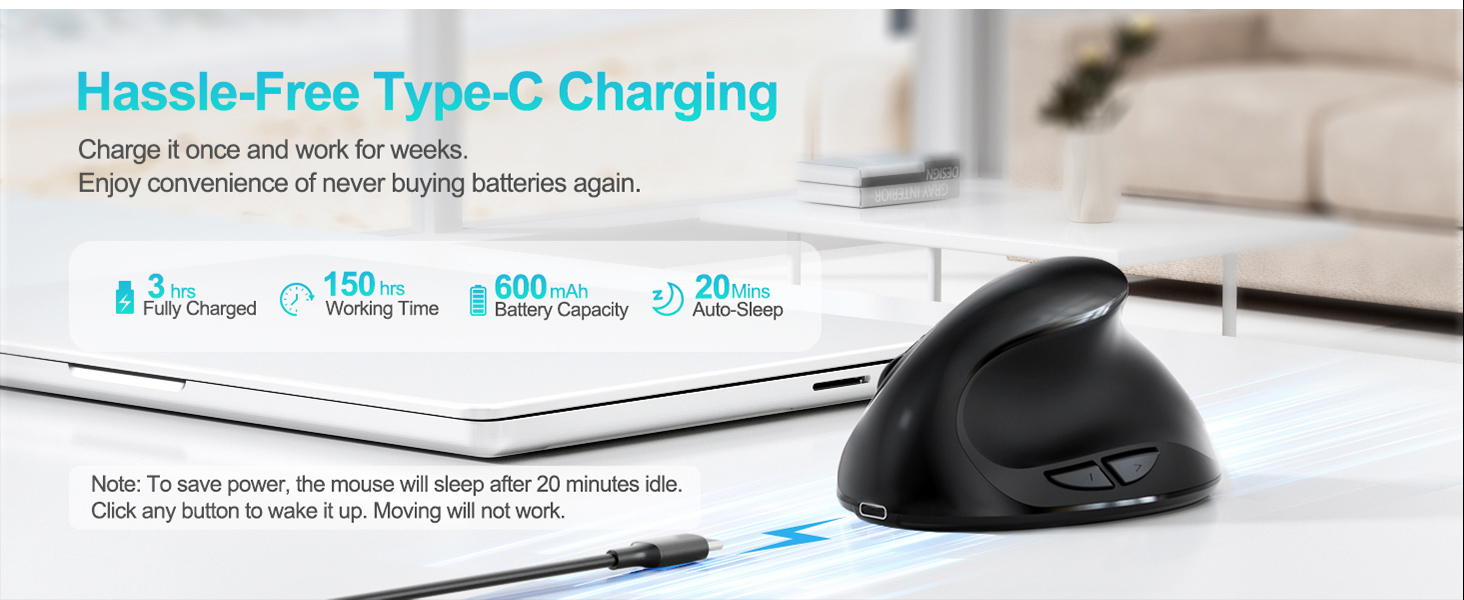 wireless ergonomic mouse