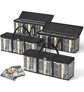DVD Storage Bags, Media Organizer Bags for DVDs, CDs, Blu Ray Disc, Movie Cases, VHS Box, Video G...
