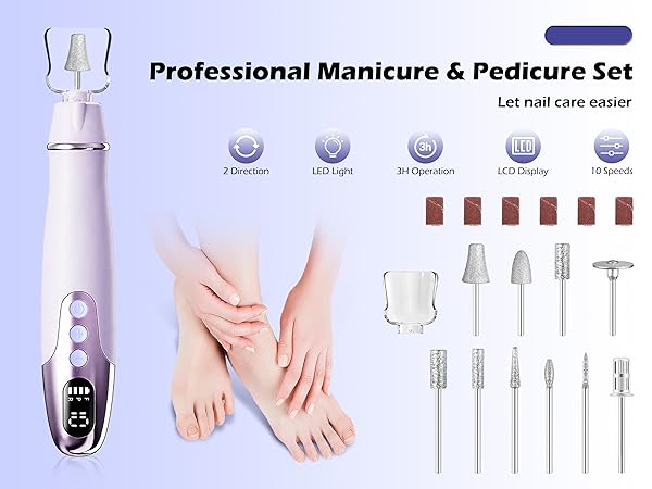 Manicure Pedicure Kit with Case