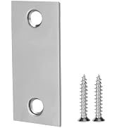 Siwil Door Edge Hole Filler Plate 1-1/8”x 2-3/4”, Deadbolt Cover Plate, Stainless Steel Brushed N...