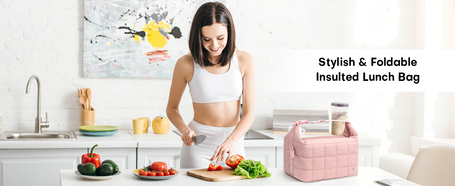 Insulated lunch bag for meal prep