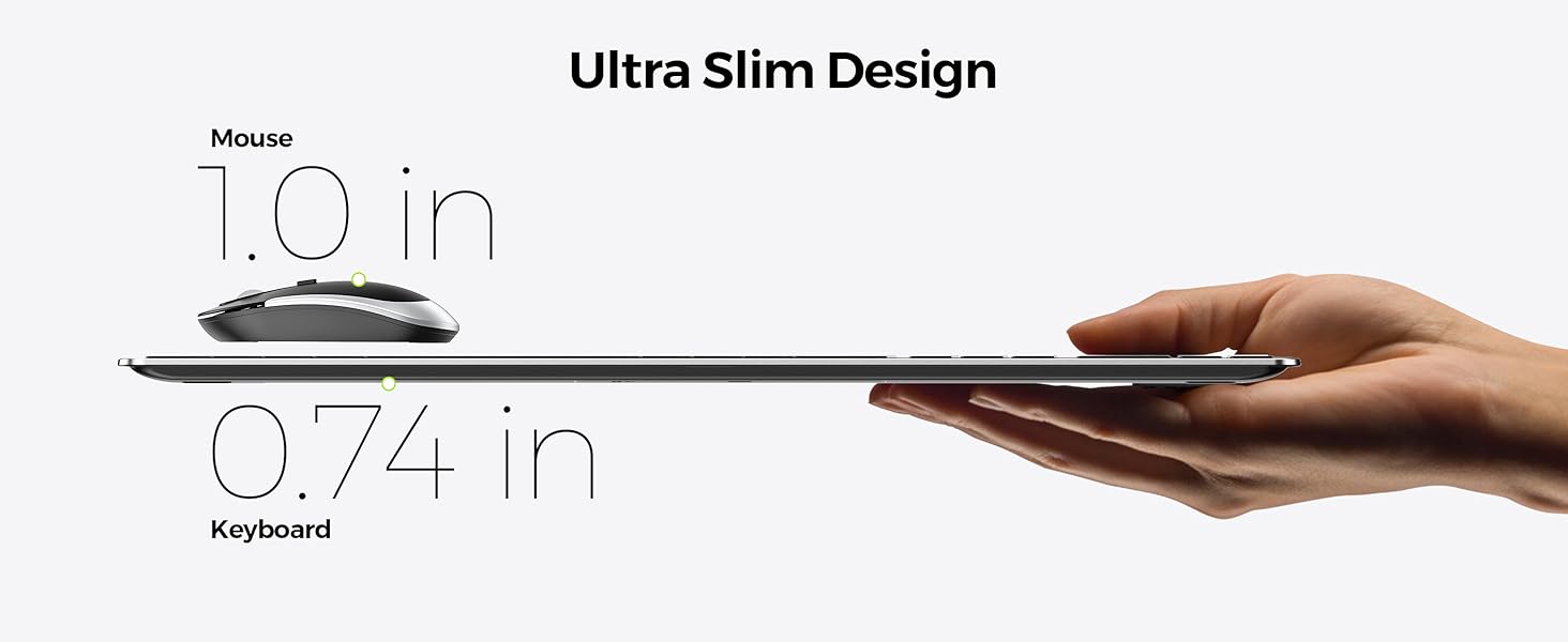 ultra-thin keyboard and mouse