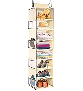 roomtalk Large-Sized Hanging Shoe Organizer 8-Shelves, Hanging Closet Clothes Organizer with 8 Si...