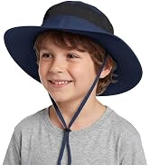 Connectyle Kids Wide Brim Sun Hat for Toddler Boys Girls Breathable Bucket Hat for Fishing Hiking...