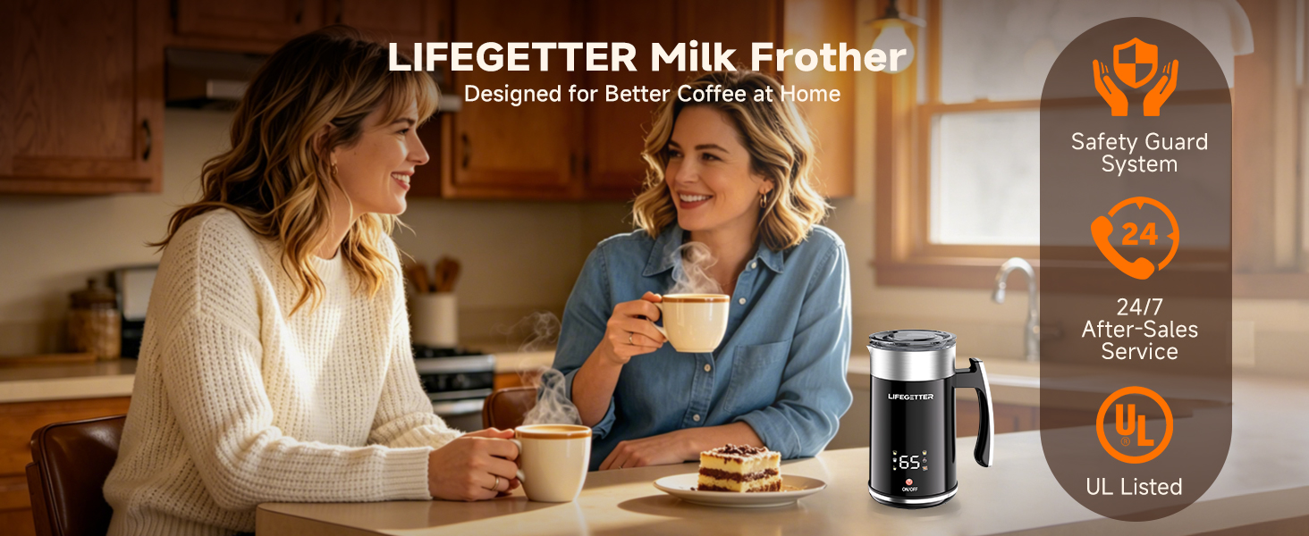Milk Frother Designed for Better Coffee at Home