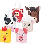 Faisichocalato Farm Animal Party Favor Bags with Handles Farm Themed Birthday Party Supplies Barn...