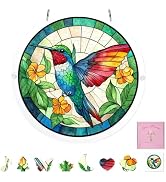 Acrylic Puzzle Suncatcher, 83 Pieces Colorful Hummingbird DIY Bird Acrylic Sun Catcher Puzzle Kit...