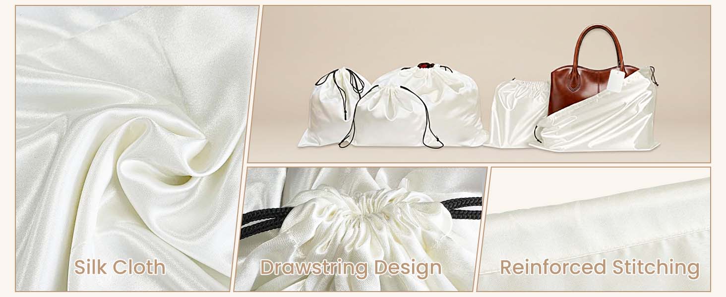 satin dust bags