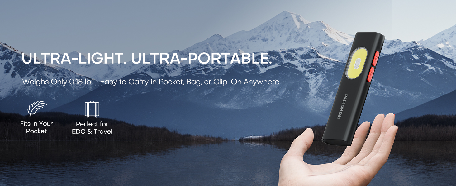 edc flashlight with red beam