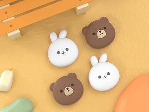 Silicone Thumbsticks Grips Joystick Caps for Steam Deck OLED - Chubby Panda