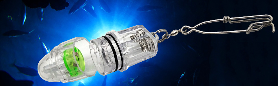 OROOTL Underwater Fish Finder Lamp with Clip
