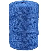 Royal Blue Twine,328 Feet Jute Twine String,2mm Colour Packing String Gift Twine for DIY Craft,Wr...