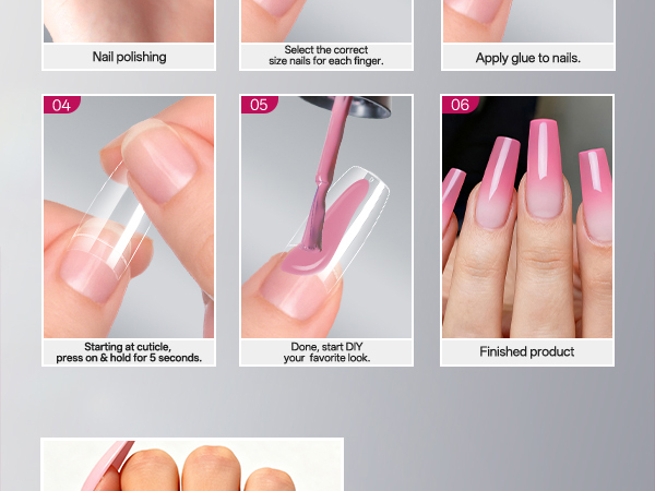 Clear False Nails Tips