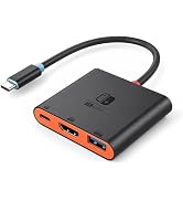 ANQUORA Switch 2 Dock for TV, Aluminum Alloy Shell HDMI 2.0 4K@60Hz HDR Docking Station for Ninte...