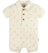 Gerber Baby Boys' Cotton Polo Romper