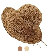 Women's Straw Bucket Sun Hat