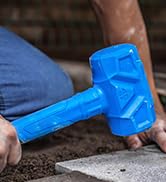 REAL STEEL Dead Blow Hammer with Carbon Steel Core Handle, 28 Oz Non-Marring and Sparking Resista...