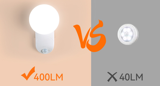 battery wall light