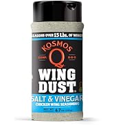 Kosmos Q Salt & Vinegar Seasoning Wing Dust - Salt & Vinegar Chicken Wing Seasoning for Chicken, ...