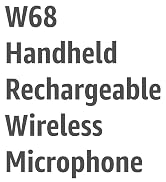 AFUOO Rechargeable Wireless Microphones & Bluetooth Dual-Mics Receiver for Karaoke, Singing, Speaker