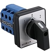 Baomain 660V 20A On-Off-On 3 Positions 12 Terminals Changeover Control Rotary Cam Switch SZW26-20...