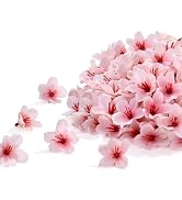 SITUMEIZI 100 Pcs Mini Pink Cherry Blossom Flowers Head Artificial Small Cherry Blossom Head Fake...