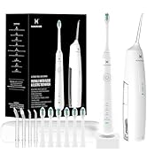 2-1 Oral Clean Kit- Water Dental flosser & Electric Toothbrush Combo- Brushing & Flossing- for Te...