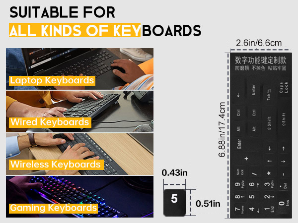 laptop keyboard stickers