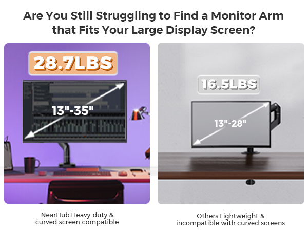 heavy monitor arm