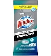 Windex Electronics Wipes, Pre-Moistened, Provides Streak-Free Shine, 25 Count