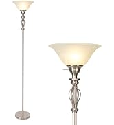 Torchiere Floor Lamps for Living Room & Bedroom – Stand Up Lamp with Corner Floor Lamp Design – T...
