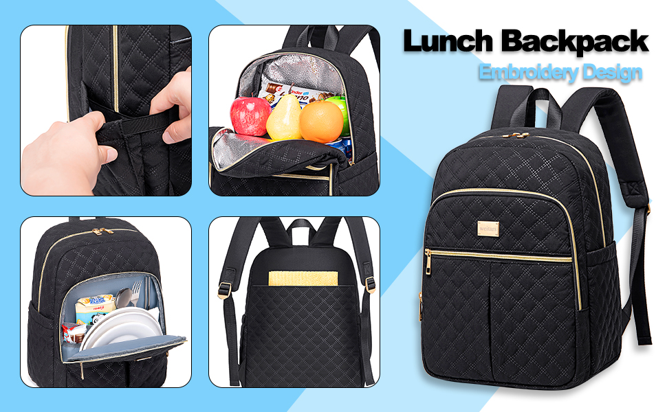 lunch backpack lunch bag cooler backpack insulated adult lunch cooler large for women design