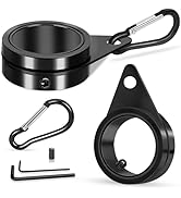 REERON Flag Pole Rings Clips, 1 Inch Flag Pole Spinners, 360° Anti-Wrap Spinning Flag Pole Swivel...