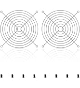 Fan Finger Grill 120mm PC Fan Grill Guard, 2 Pack CPU Case Metal Grill Protector Guard with Screw...